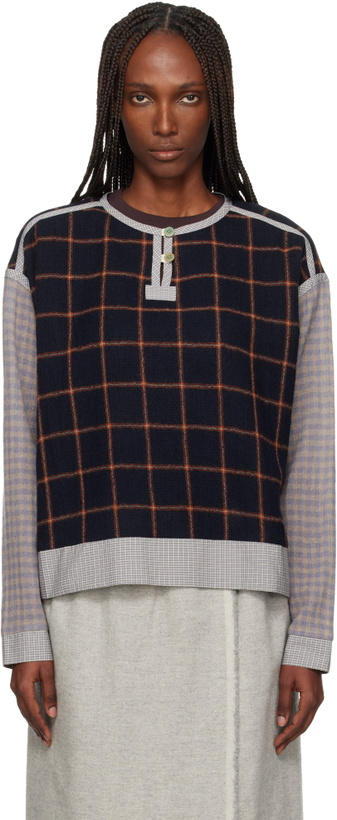 Photo: SC103 Navy Pitch Sweater