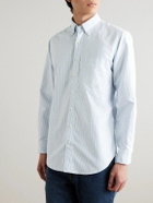 Sid Mashburn - Button-Down Collar Striped Cotton Oxford Shirt - Blue