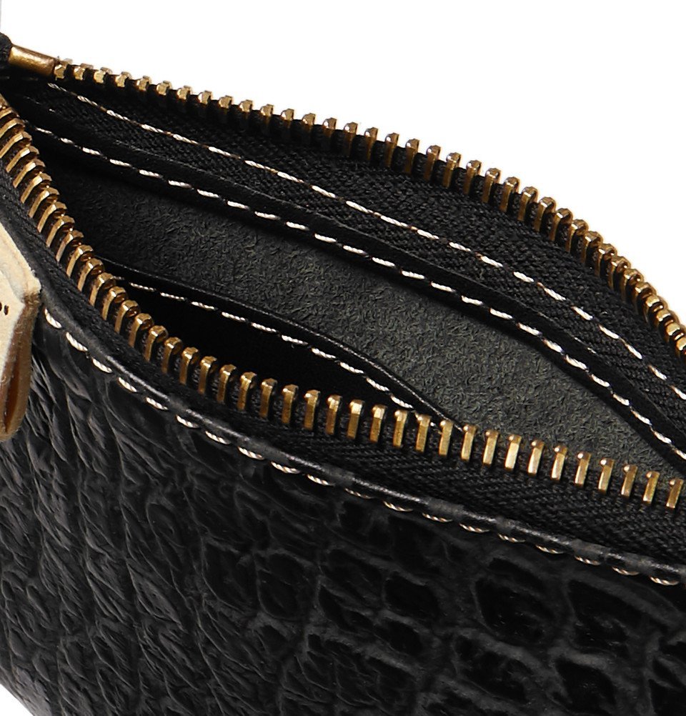 visvim - Embossed Leather Coin Wallet - Black Visvim