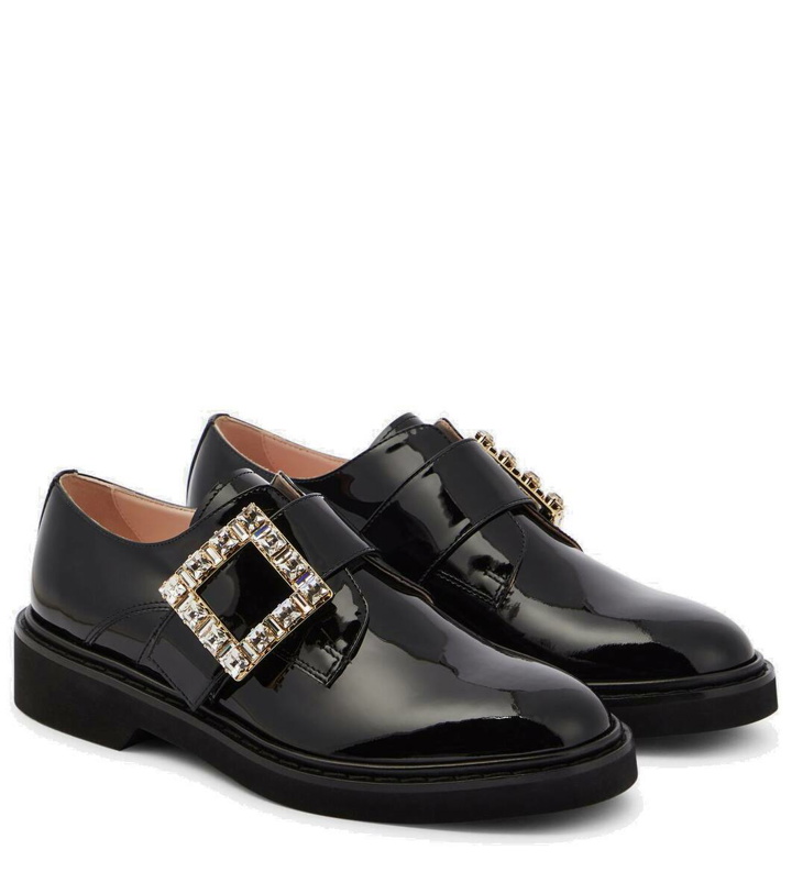 Photo: Roger Vivier Embellished patent leather loafers