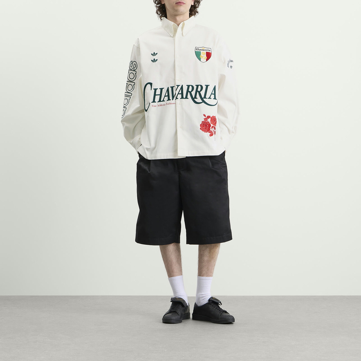 Adidas x Willy Chavarria Button Up Shirt in Off White