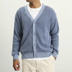 Manastash Men's Heavy Snug Thermal Cardigan in Blue Grey
