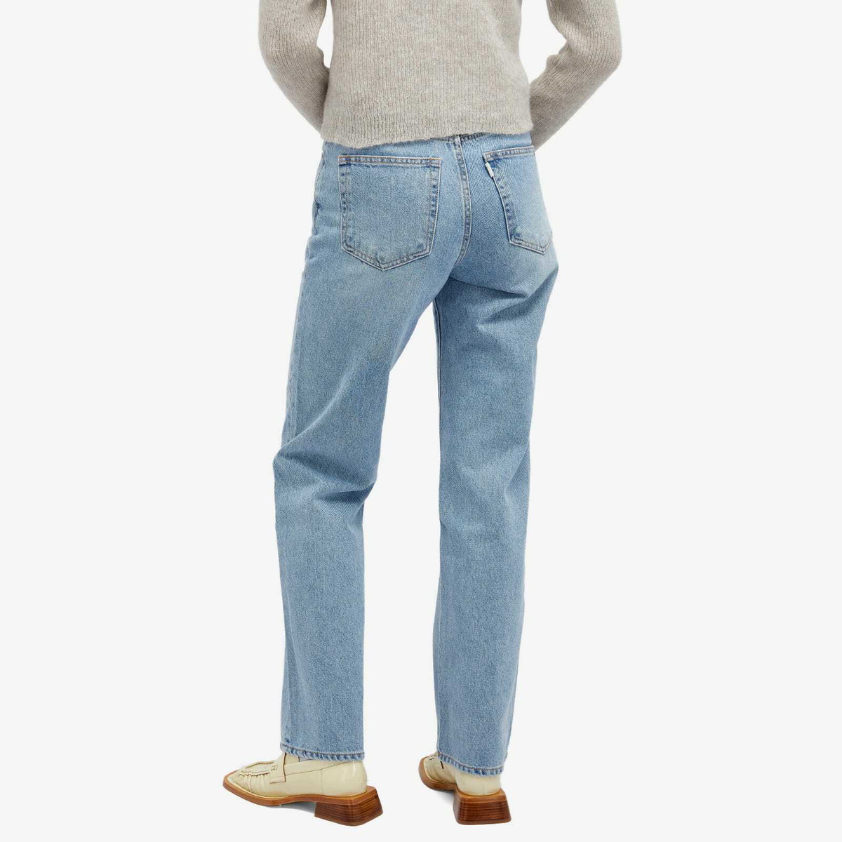 パンツ ^Dunst^ ESSENTIAL STRAIGHT JEANS LIGHT BLUE UDPA4C204B1 Dunst Essential Straight Full Length Jeans - Light Blue