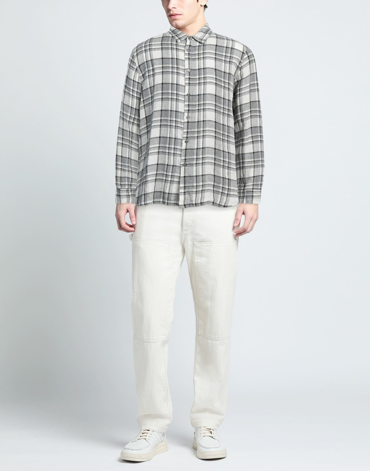 Crossley Mens Shirt in Grey