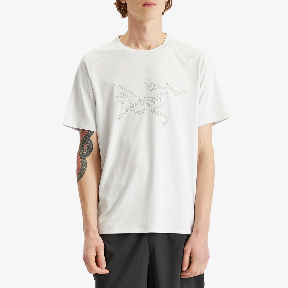 【Arc'teryx】 正規品★ Men's Cormac Logo T-Shirt ★人気 Arc'teryx Men's Cormac Logo T-Shirt - Black Heather