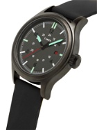 Timex - Allied 40mm Gunmetal-Tone and Silicone Watch - Black