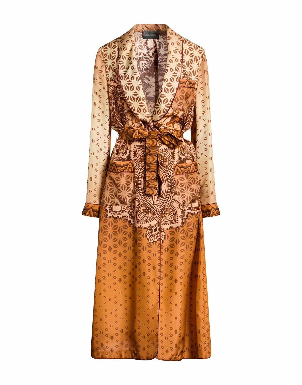 Alberta Ferretti Womens Overcoat & Trench Coat Ivory