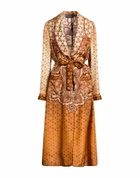 Alberta Ferretti Womens Overcoat & Trench Coat Ivory