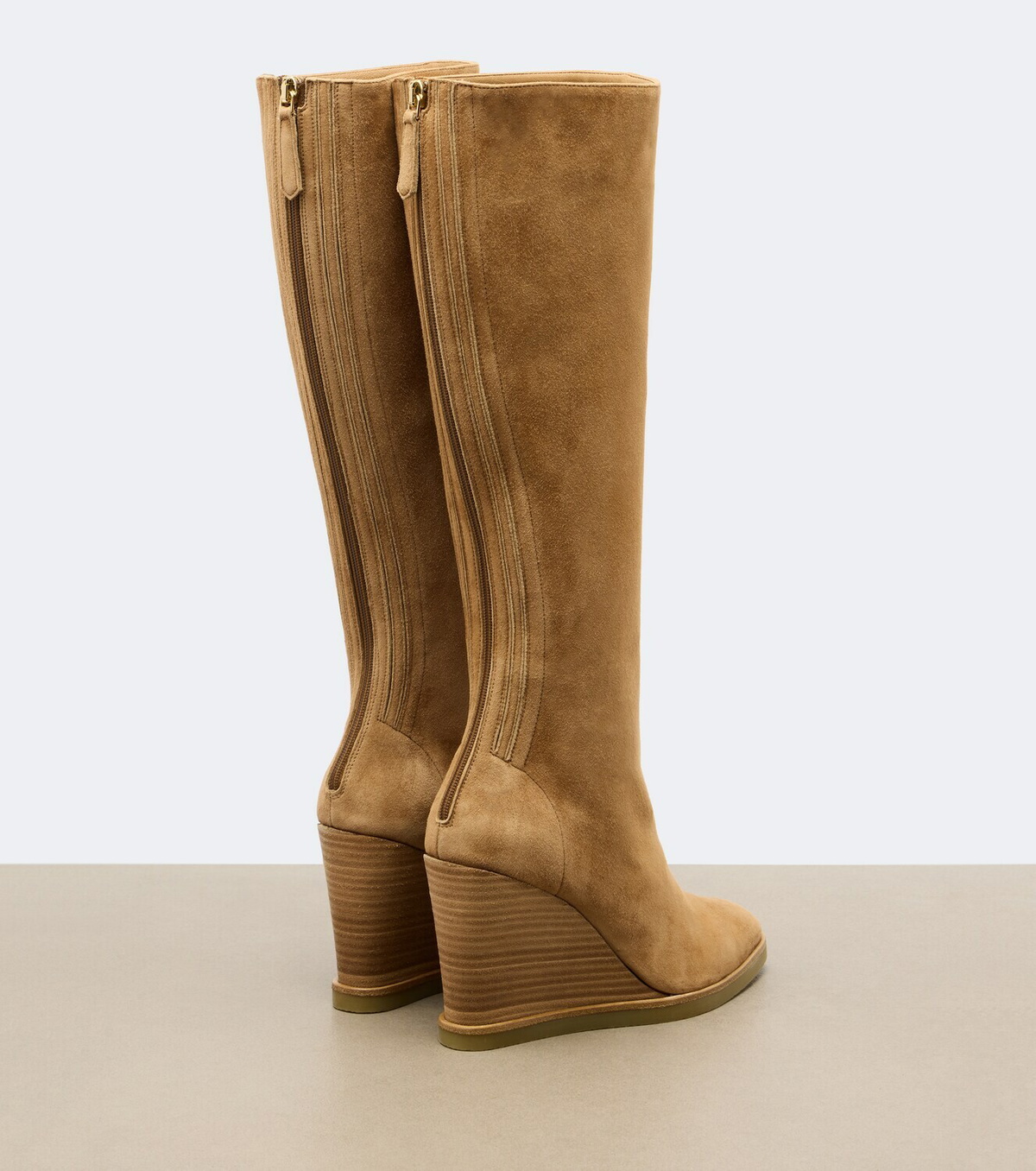 Aquazzura Saint Honoré suede knee-high boots