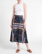Maje Womens Midi skirt in Navy