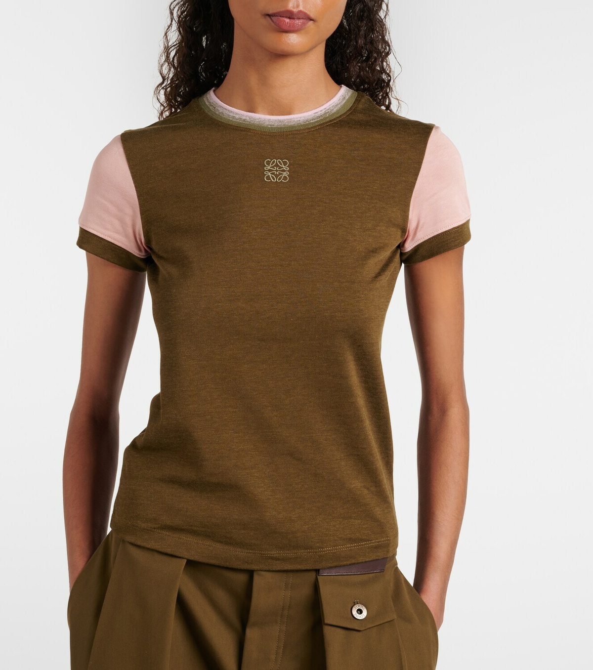 Loewe Cotton-blend jersey T-shirt