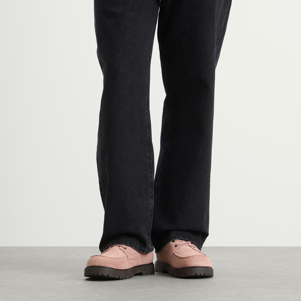 Birkenstock Men's Highwood Moc Lace Low in Pink Clay Suede