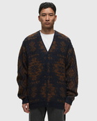 Pendleton V Neck Cardigan Navy Chamois Blue - Mens - Zippers & Cardigans