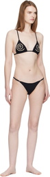 Fruity Booty Black Elissos Bikini Bottom