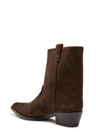 Khaite Clive 35 Suede Ankle Boots Brown