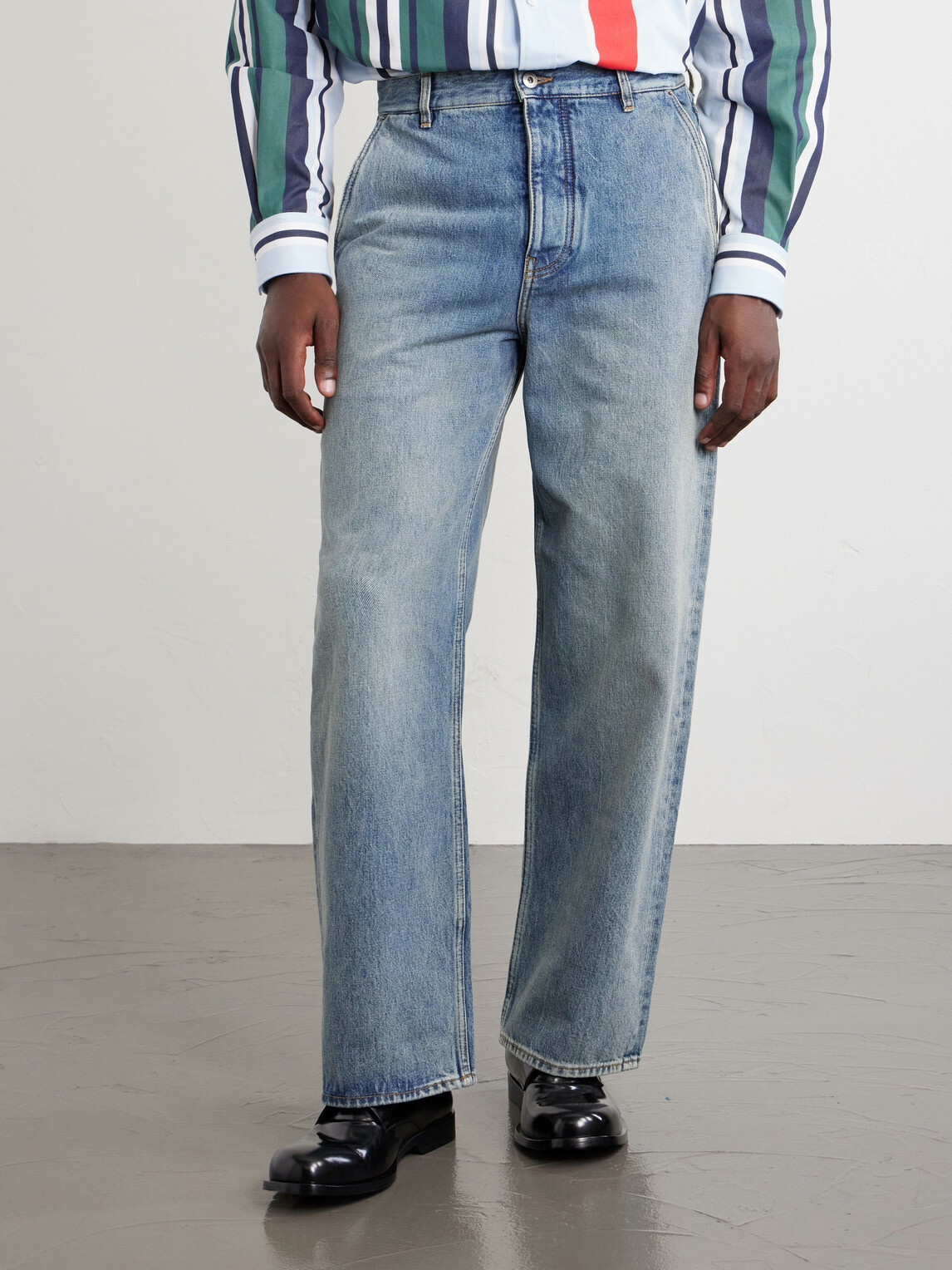 LOEWE - Wide-Leg Baggy Jeans - Blue