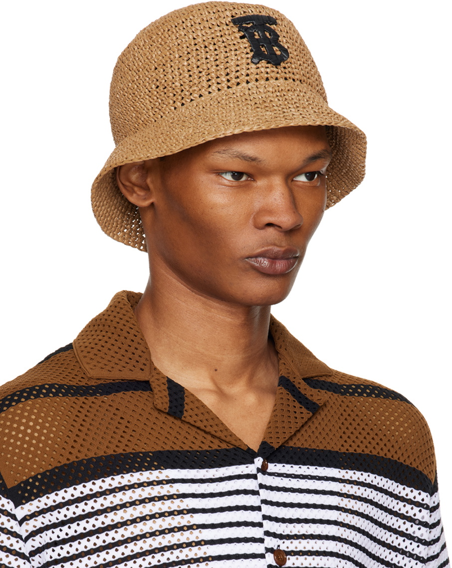 Burberry Brown TB Bucket Hat Burberry