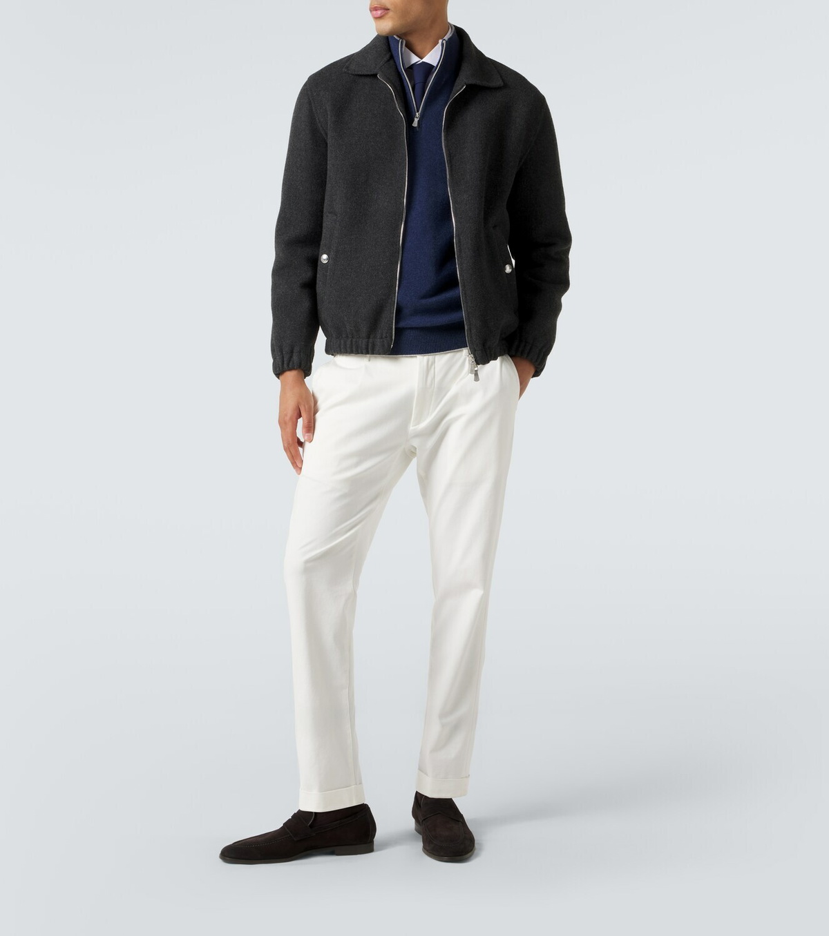 Eleventy Cashmere half-zip sweater