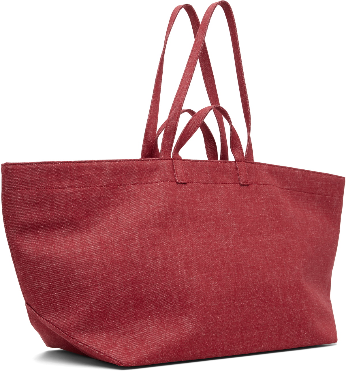 A.P.C. Red 'Le Drummer' Toile Tote