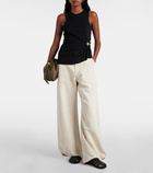 Loewe Balloon cotton and linen wide-leg pants