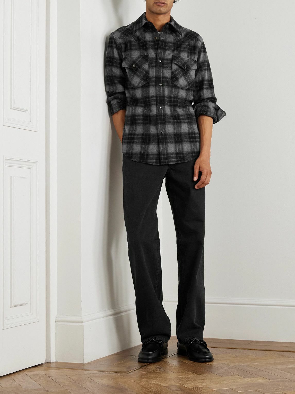 Nili Lotan - Travis Checked Cotton-Flannel Shirt - Unknown