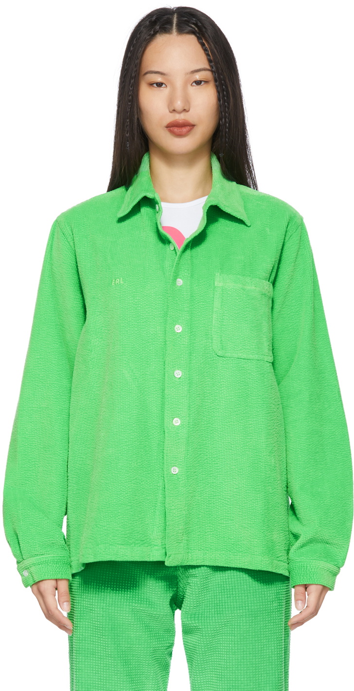 ERL: Green Camouflage Long Sleeve T-Shirt