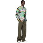 Versace Multicolor Silk Barocco Patchwork Shirt