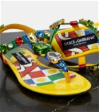 Dolce&Gabbana Embellished patent leather thong sandals