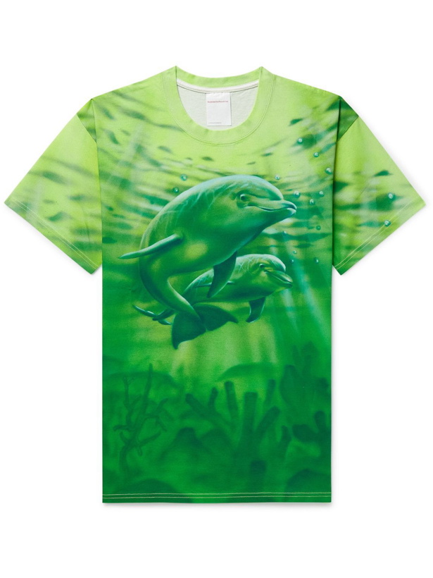 Photo: Stockholm Surfboard Club - Printed Cotton-Jersey T-Shirt - Green