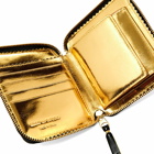 Comme des Garçons SA2100 Mirror Inside Wallet in Black/Gold Mirror