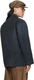Aviva Jifei Xue Indigo Button Jacket