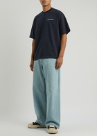 Mki Miyuki Zoku Logo-print Cotton T-shirt Navy