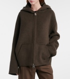 Khaite Dolem hooded oversized wool jacket