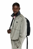 Diesel Nylon jacket with crinkle effect - Jackets Mens in Grey