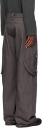 AFFXWRKS Gray Boiler Denim Cargo Pants