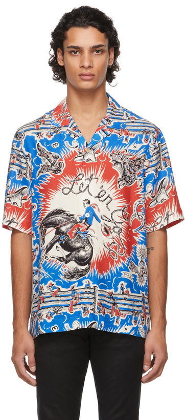 Photo: Paul Smith Blue & Red Cowboy Short Sleeve Shirt