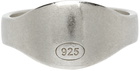 Jil Sander Silver Hallmark Ring