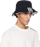 Y-3 Black Denim Stripes Bucket Hat