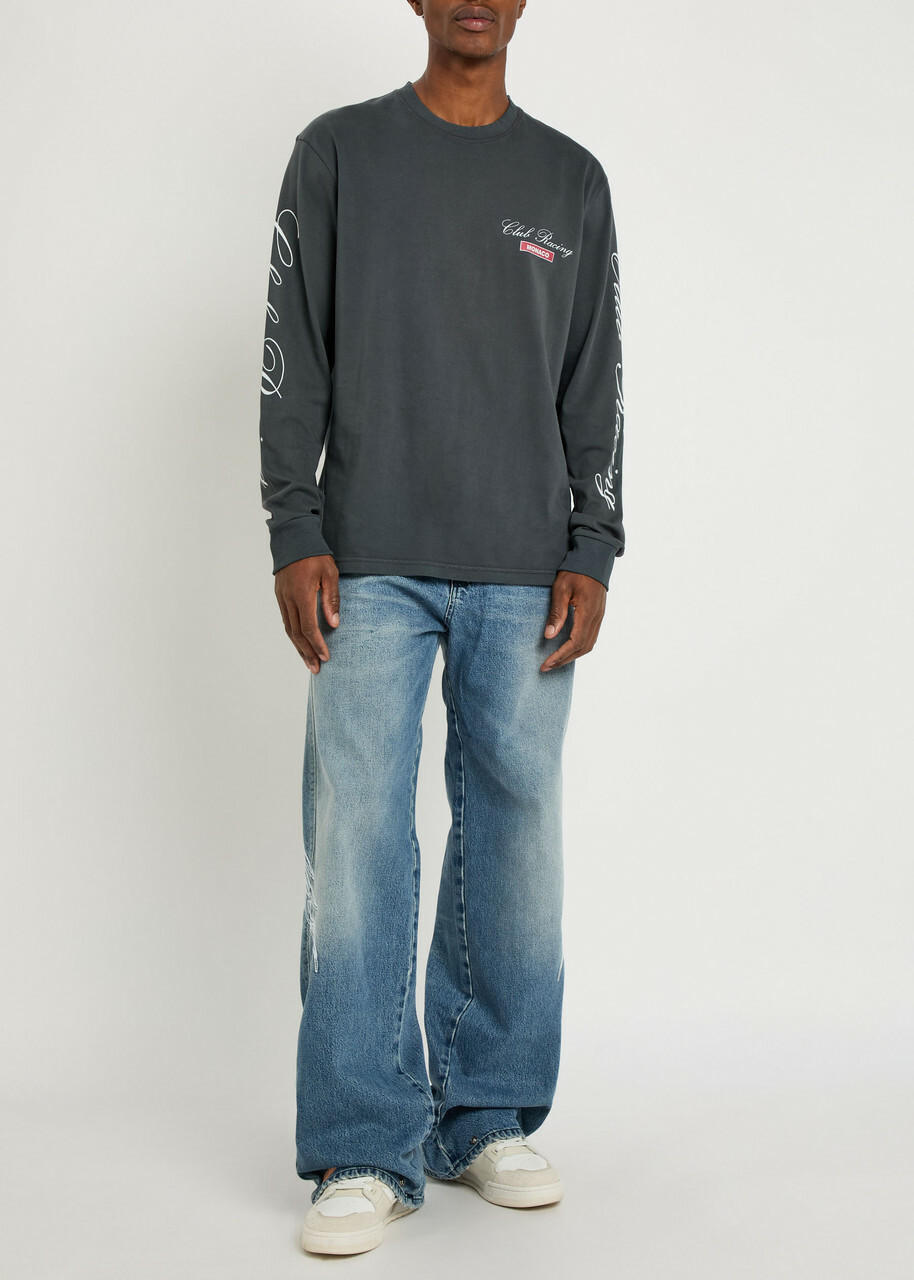 Club 1984 Racing Printed Cotton top Grey