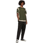 mastermind WORLD Green and Beige Double Layered T-Shirt