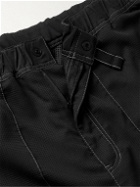 And Wander - Vent Belted Straight-Leg Shell-Trimmed Ripstop Trousers - Black