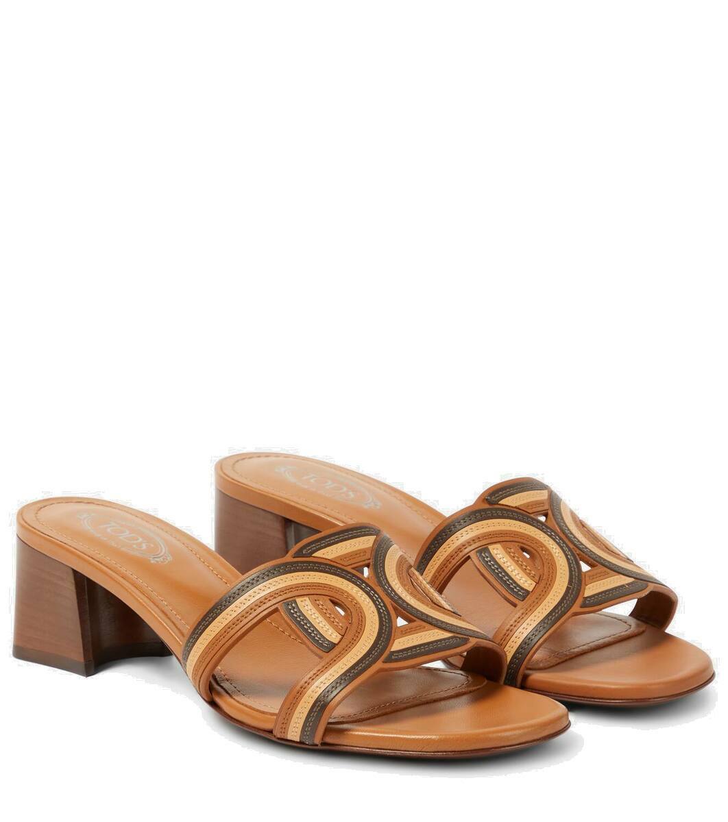 【関税込み】Sandals - Tod's - Leather - Brown Woman BROWN Sandals in Leather XXW11K0FH50NHV42S010 | Tods