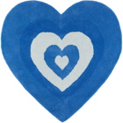 Marshall Columbia SSENSE Exclusive Blue Wool Heart Rug