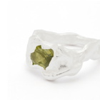 Simuero Ola Ring in Silver/Green Peridot