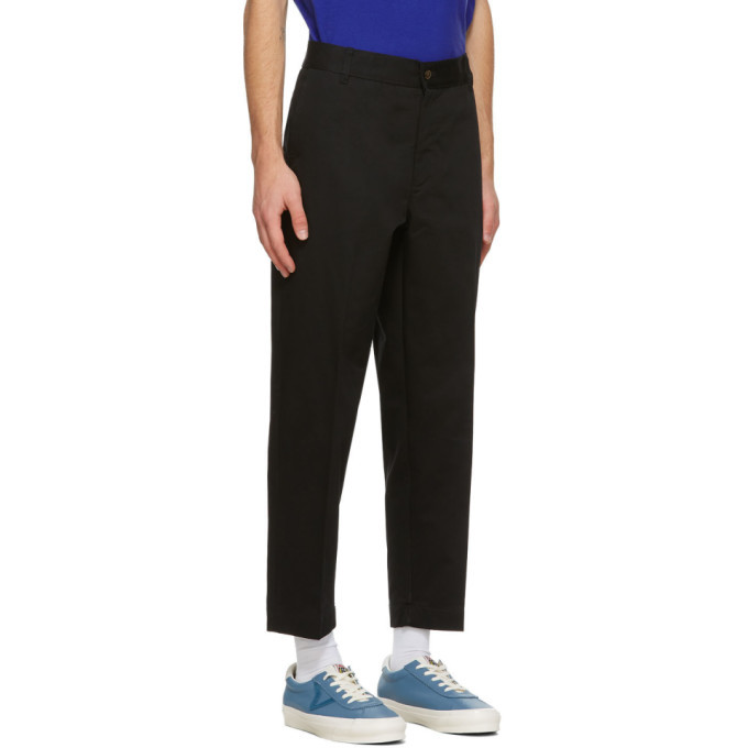 Maison Kitsune Black Carrot Trousers Maison Kitsune