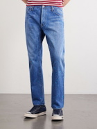 Visvim - Social Sculpture 11 Slim-Fit Straight-Leg Paint-Splattered Jeans - Blue