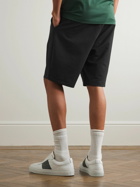 Sunspel - Active Straight-Leg Cotton-Jersey Shorts - Black