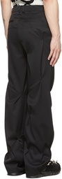 Kusikohc SSENSE Exclusive Black Virgin Wool Trousers