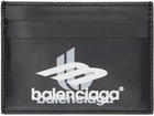 Balenciaga Black Printed Card Holder