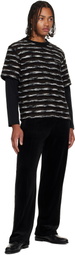 Andersson Bell Black Velvet Track Pants